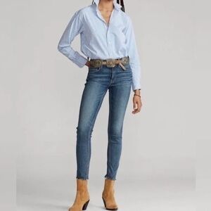 Polo Ralph Lauren Tompkins Mid Rise Skinny Jeans Size 28